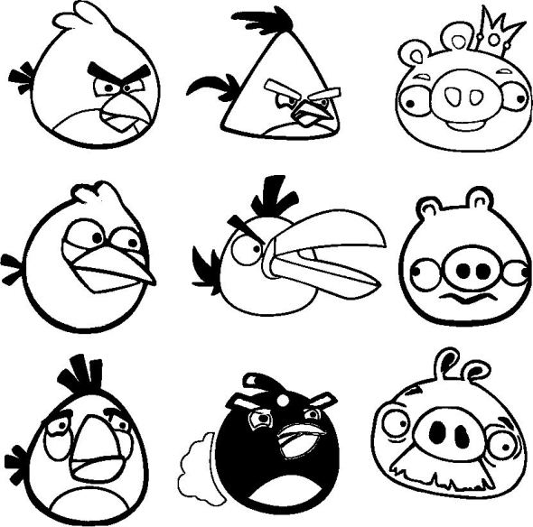 Kids-n-fun.com | Coloring page Angry Birds angry birds 4